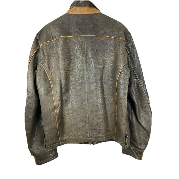 40 Overland Distressed Cafe Racer Biker Moto Brown - Picture 7 of 10